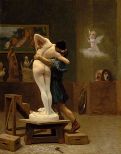 ean–Léon Gérôme: Pygmalion et Galatée. Metropolitan Museum of Art, New York. — Quelle: Public Domain via Wikimedia. 